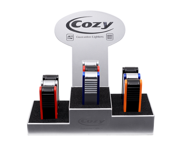 Cozy Electronic Lighter Commander Double Jet Flame  5 Colors