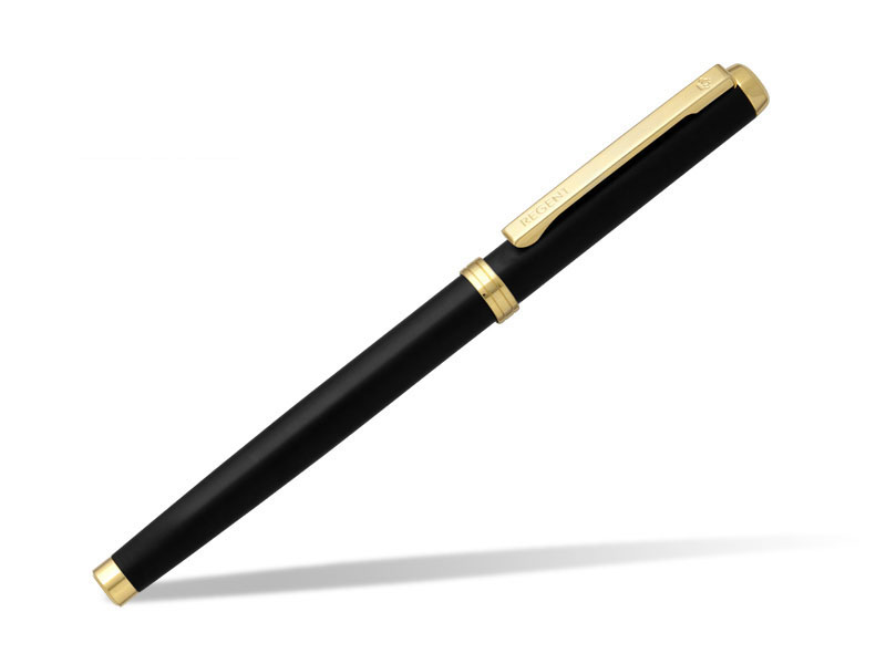VICTOR F, Regent metalna penkala, crno-zlatna (black-gold)