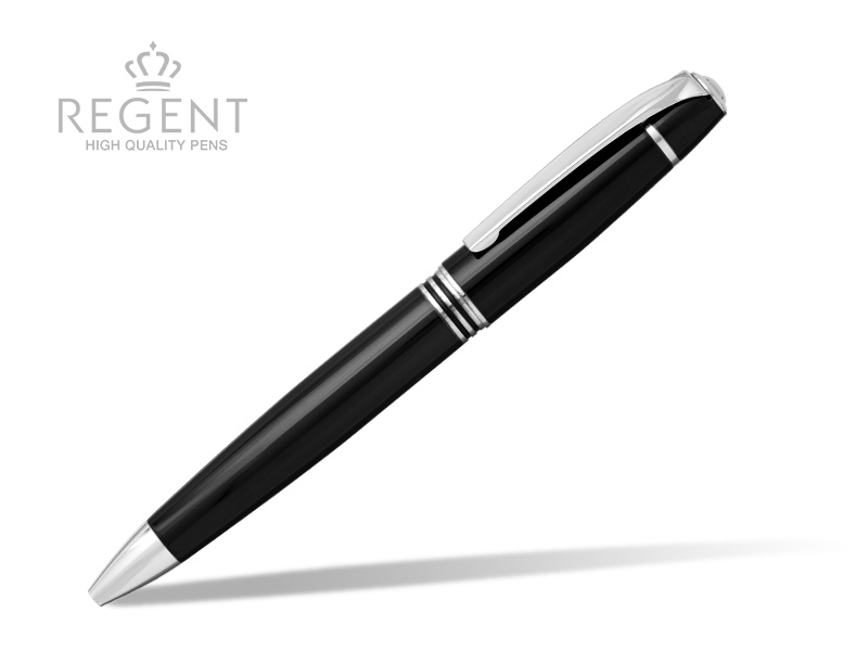 ADMIRAL, Metalna hemijska olovka u poklon kutiji, crna (black)