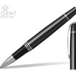 ADMIRAL R, Metalna roler olovka u poklon kutiji, crna (black)