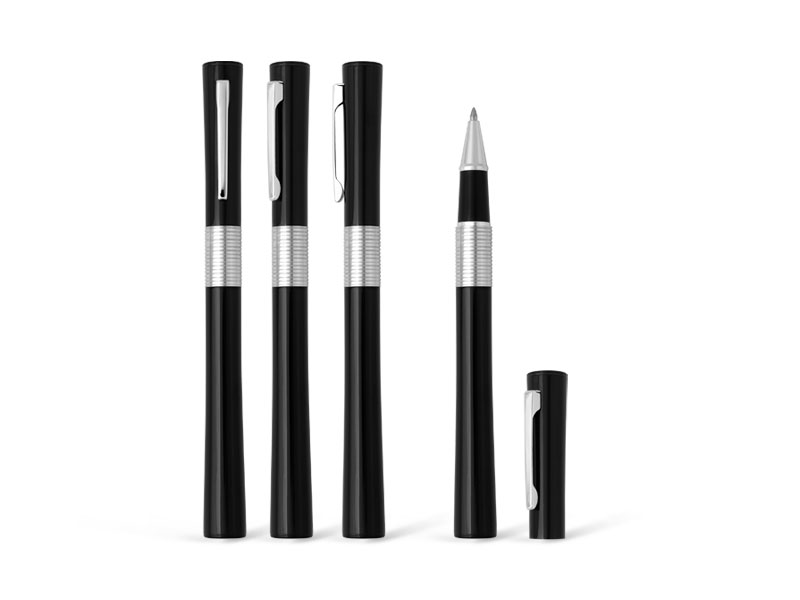 VENERA, metalna roler olovka u poklon kutiji, crna (black)