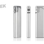 BURN, elektronski plastični upaljač, metalik srebrni (metallic silver)