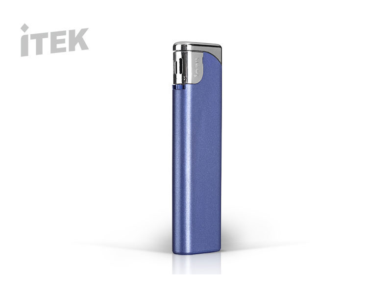 BURN, elektronski plastični upaljač, metalik plavi (metallic blue)