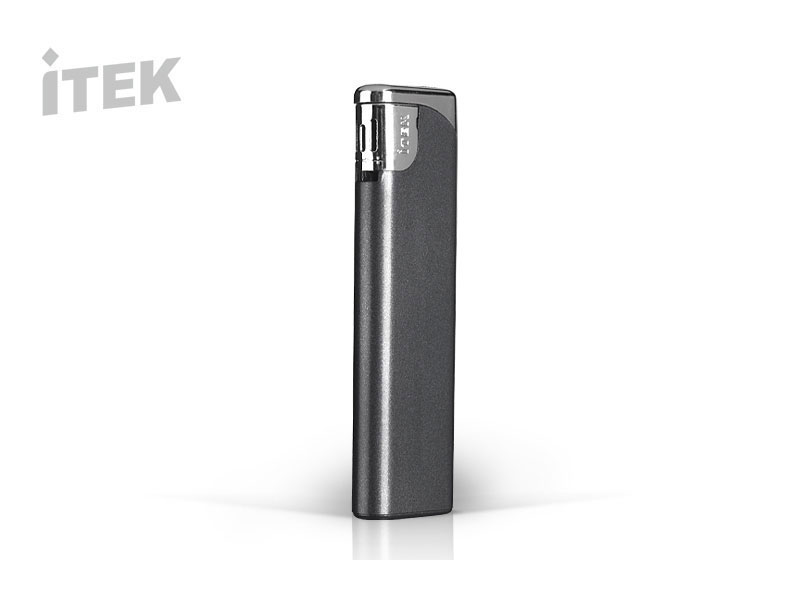 BURN, elektronski plastični upaljač, metalik crni (metallic black)
